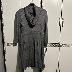 INC International Concepts Charcoal Long Sleeve Dress